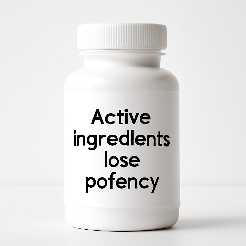 Active ingredients lose potency