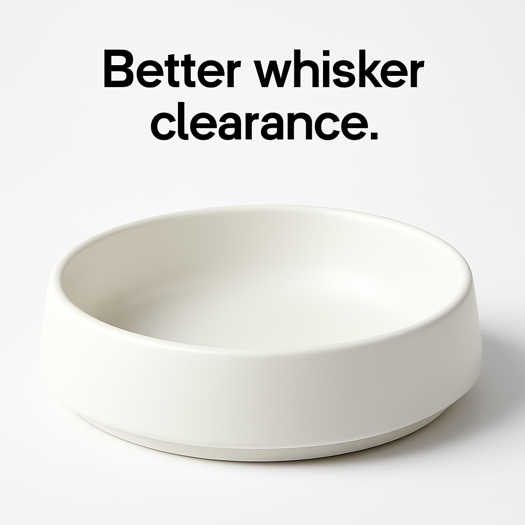 Better whisker clearance.
