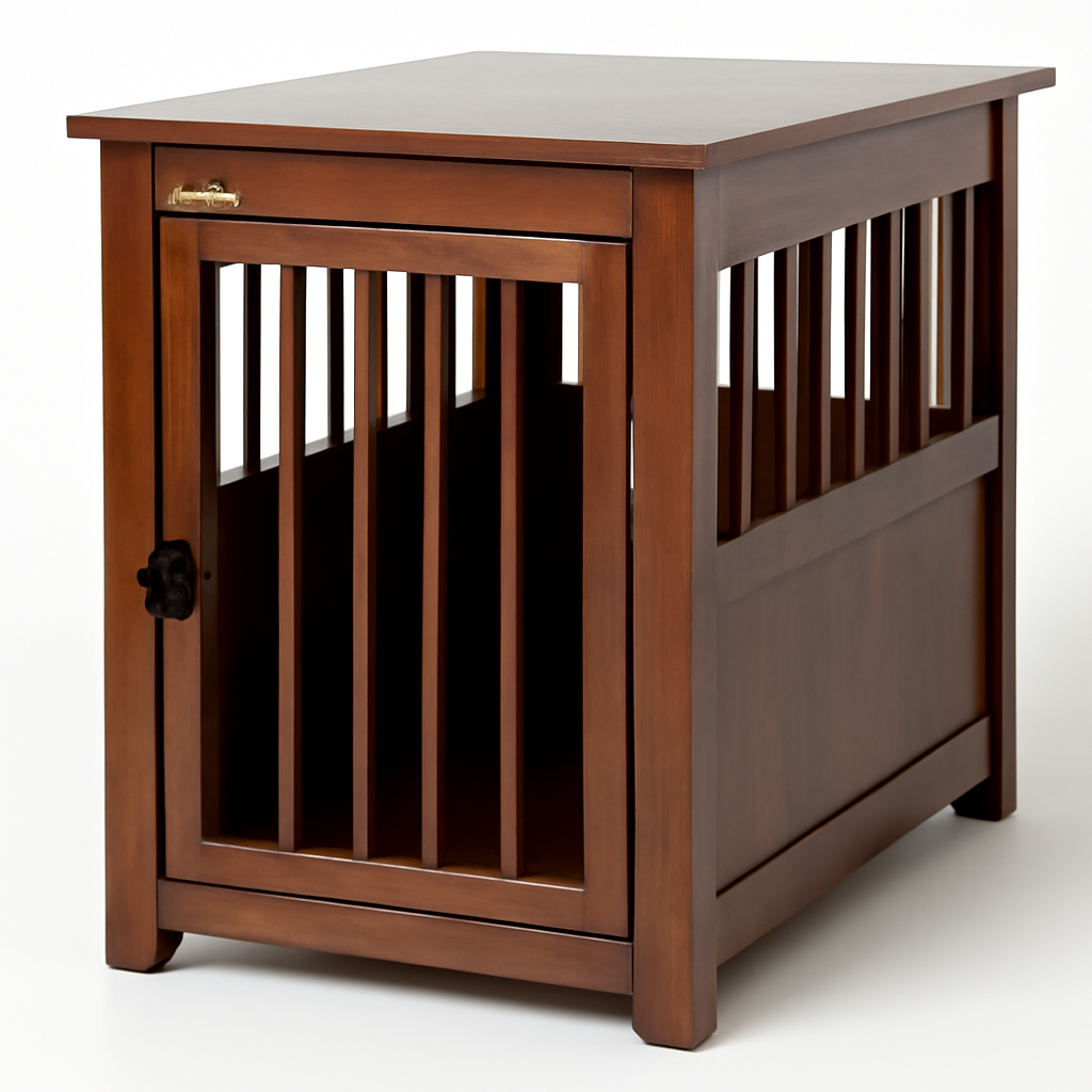 Casual Home Wooden Pet Crate End Table