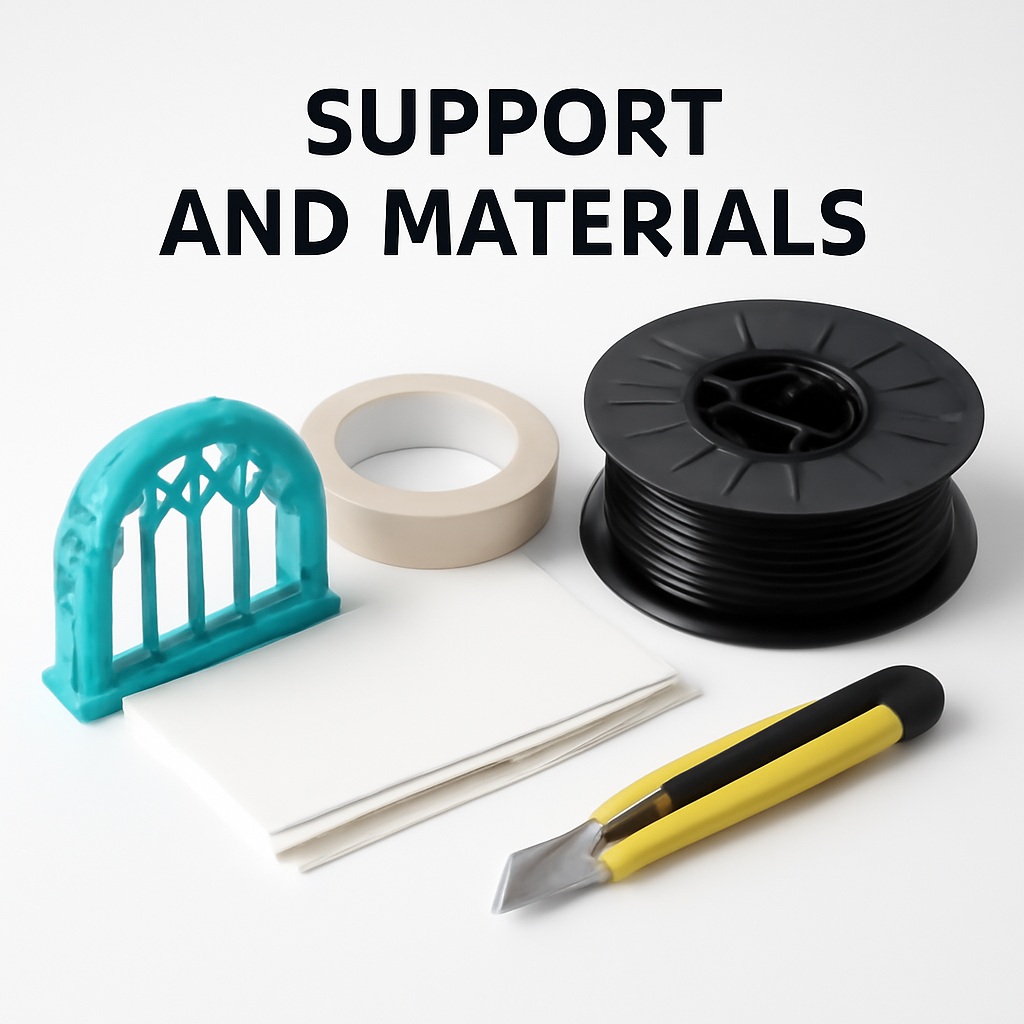 Support and materials