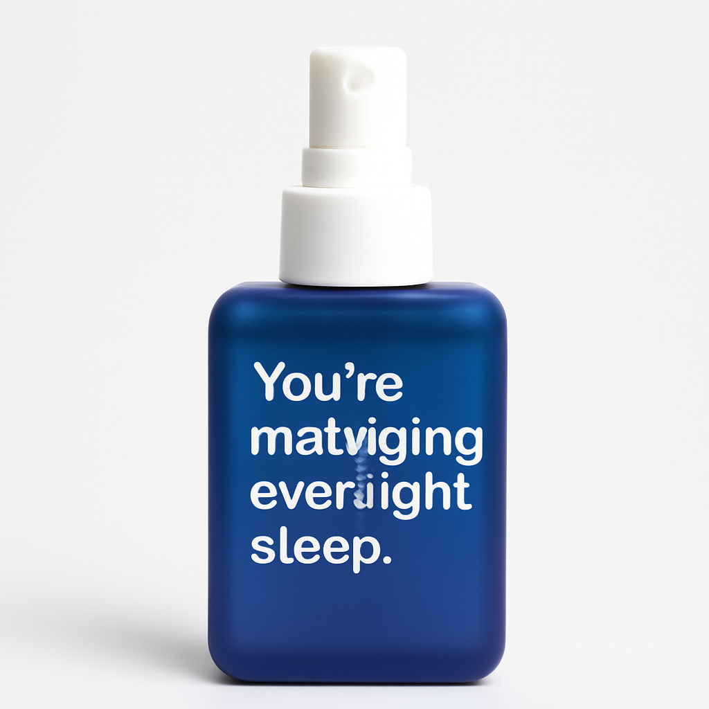 You're managing overnight sleep.